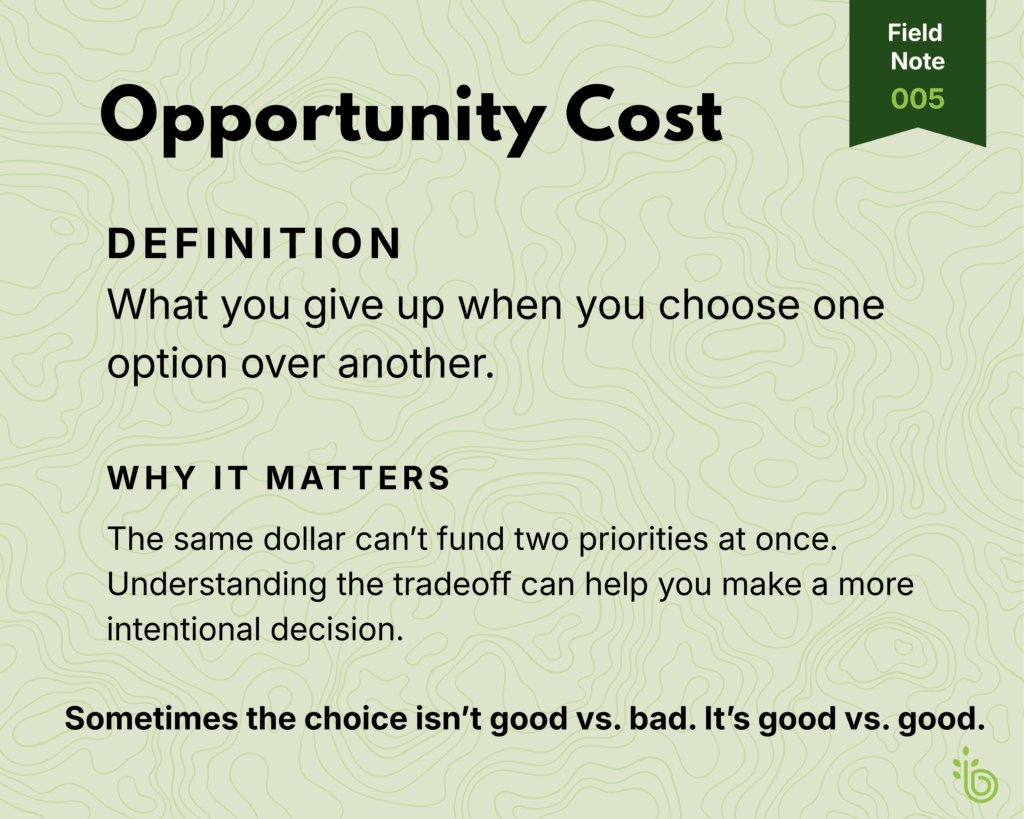 Opportunity cost definition and why it matters when balancing college financial planning priorities